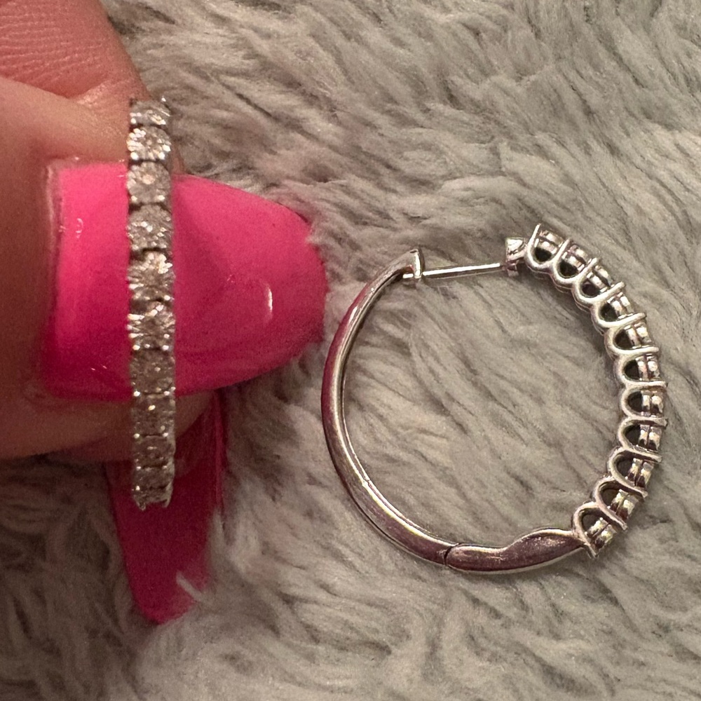 Elegant Kay’s Diamond/14k white gold earrings. Bought these for 929.00